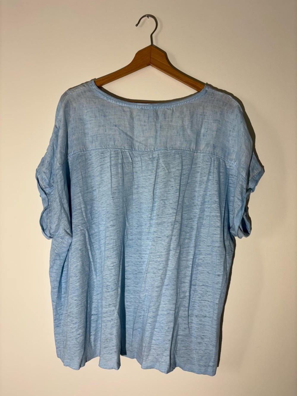 Chico's Light Blue V-Neck Women's Top Size XXL - Picture 5 of 5